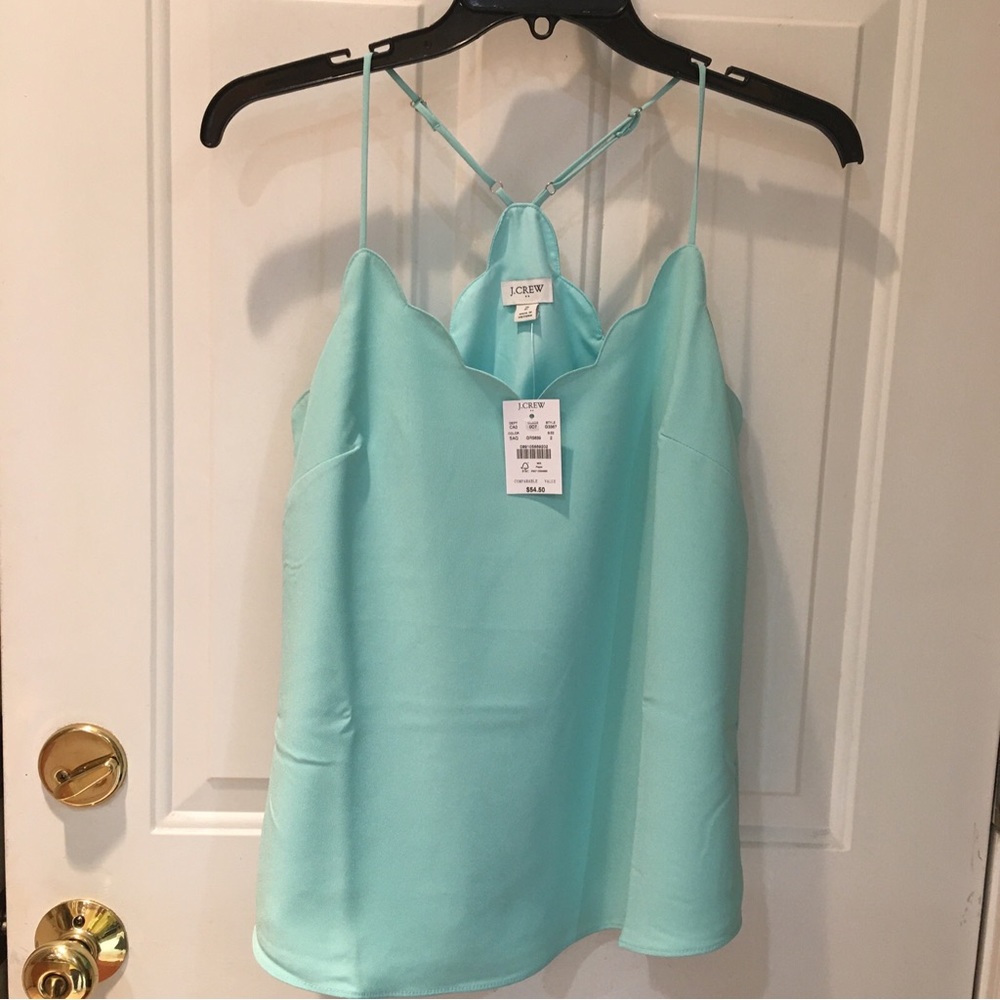 NWT J Crew size 2 Aqua Tank Top